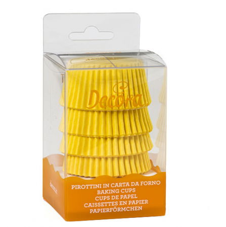 Accesorii Tort, Candy Bar, Bufet - Chese L Hartie Galben, Ø 5 x H 3.2 cm, 75 buc