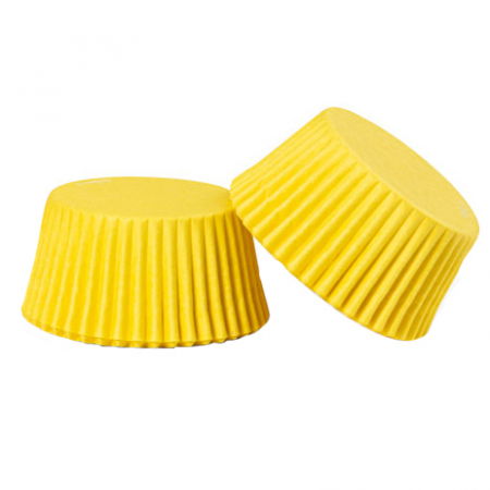 Accesorii Tort, Candy Bar, Bufet - Chese L Hartie Galben, Ø 5 x H 3.2 cm, 75 buc