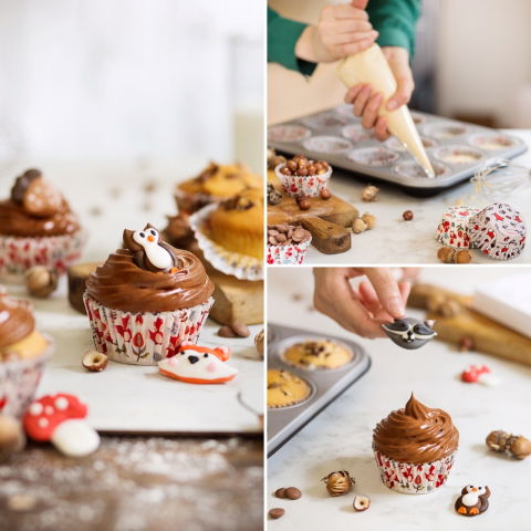 Chese L Hartie Model Vulpe, Ø 5 x H 3.2 cm, 36 buc [3]