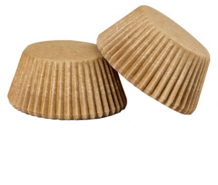 Accesorii Tort, Candy Bar, Bufet - Chese L Hartie Natur, Ø 5 x H 3.2 cm, 75 buc