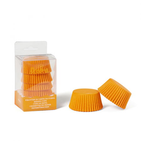 Accesorii Tort, Candy Bar, Bufet - Chese L Hartie Portocaliu, Ø 5 x H 3.2 cm, 75 buc