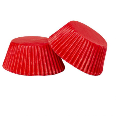 Accesorii Tort, Candy Bar, Bufet - Chese L Hartie Rosu, Ø 5 x H 3.2 cm, 75 buc