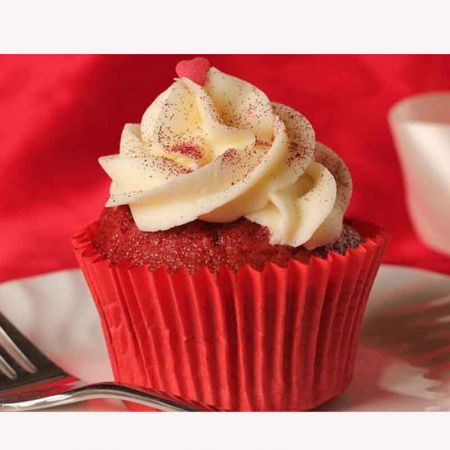 Chese Coacere si Prezentare - Chese M Hartie Rosu, Ø 4 x H 2 cm, 2000 Buc