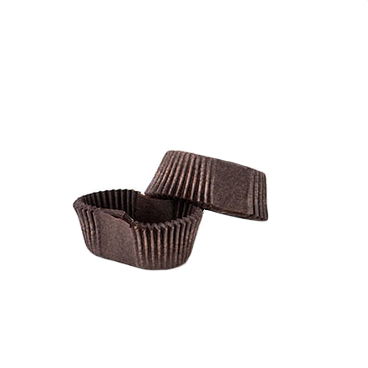 Accesorii Tort, Candy Bar, Bufet - Chese Ovale Hartie Maro, 4.5 x 2.5 x H 2 cm, 3000 buc