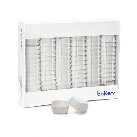 Accesorii Tort, Candy Bar, Bufet - Chese Patrate Hartie Alb, 4.5 x 4.5 x H 2.5 cm, 500 buc