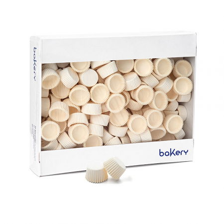 Chese Coacere si Prezentare - Chese S Hartie Alb, Ø 3.2 x H 2.2 cm, 2500 buc