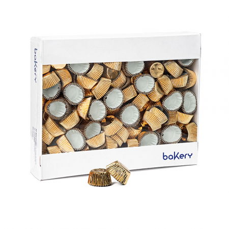 Accesorii Tort, Candy Bar, Bufet - Chese S Hartie Auriu, Ø 3.2 x H 2.2 cm, 2500 buc