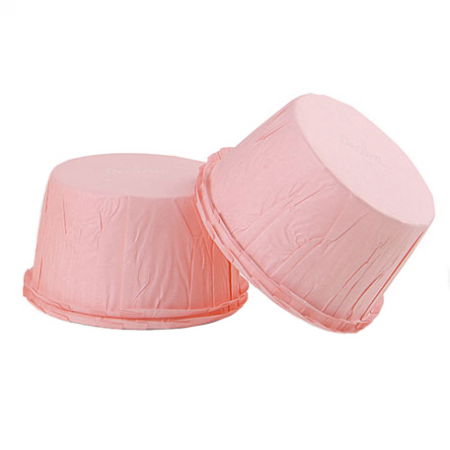 Accesorii Tort, Candy Bar, Bufet - Chese XL Hartie Creponata Roz, Ø 5.5 x H 3.5 cm, 25 buc