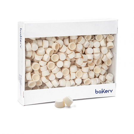 Accesorii Tort, Candy Bar, Bufet - Chese XS Hartie Alb, Ø 2 x H 1.5 cm,5000 buc