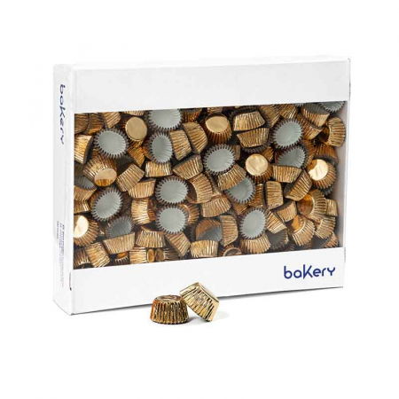 Accesorii Tort, Candy Bar, Bufet - Chese XS Hartie Auriu, Ø 2.7 x H 1.7 cm, 4000 buc