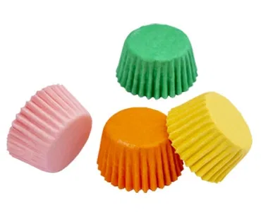 Accesorii Tort, Candy Bar, Bufet - Chese XS Hartie ColorMix 4 Culori, Ø 2.7 x H 1.7 cm, 200 buc