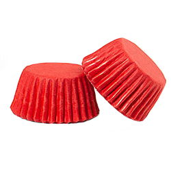 Accesorii Tort, Candy Bar, Bufet - Chese XS Hartie Rosu, Ø 2.7 x H 1.7 cm, 200 buc