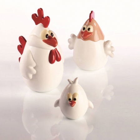 Oferta Cantitate - Chicken Family 3D, 3 Modele - Kit Matrite Plastic 3 Subiecte
