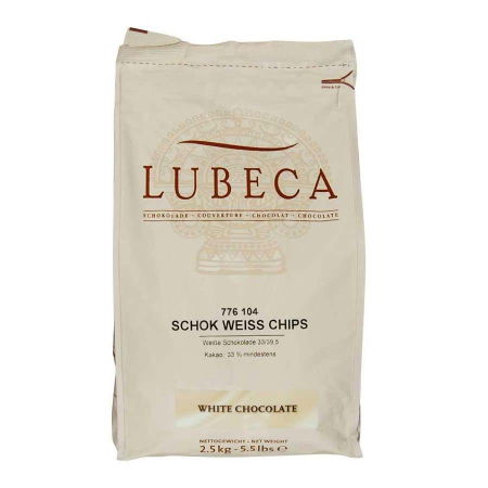 Ciocolata - Ciocolata Alba 33% Shock Weisse, 2.5 kg, Lubeca