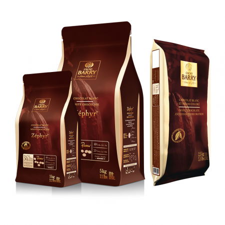 Ciocolata pentru Fantana - Ciocolata Alba 34% Zephyr, 5 kg, Cacao Barry