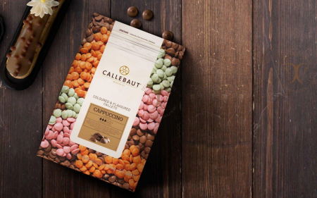 Ciocolata Colorata si cu Arome - Ciocolata aroma CAPUCINO 30.8%, 2.5 Kg, Callebaut