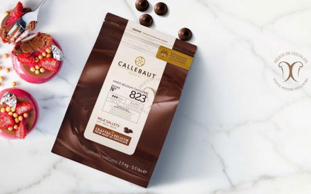 Ciocolata cu Lapte - Ciocolata cu Lapte 33.6% Recipe 823, 2.5 Kg, Callebaut