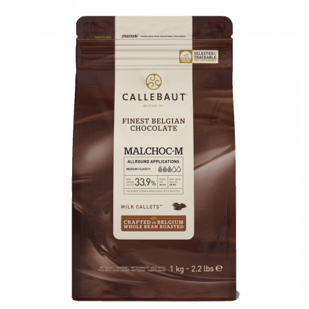 Ciocolata fara Zahar - Ciocolata cu Lapte fara zahar 34.1%, 1 Kg, Callebaut