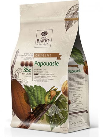 Ciocolata - Ciocolata cu Lapte 35% Papouasie, 1 Kg, Cacao Barry
