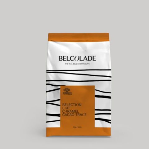 Ciocolata Colorata si cu Arome - Ciocolata cu Lapte si Caramel 35%, Selection Lait Caramel, 5 kg, Belcolade
