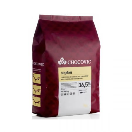 Ciocolata cu Lapte - Ciocolata cu Lapte 36.5% Zeylon, 5 Kg, Chocovic
