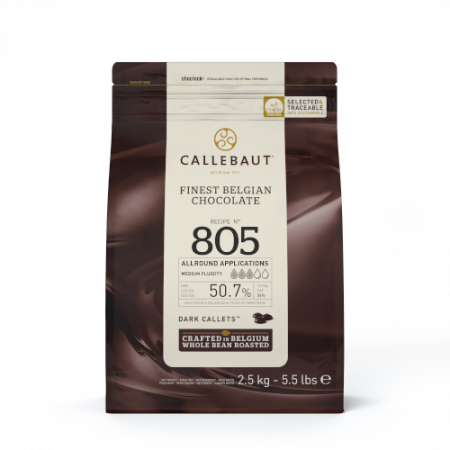 Ciocolata Neagra - Ciocolata Neagra 50.7% Recipe 805, 2.5 kg, Callebaut