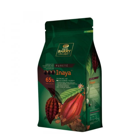 Ciocolata Neagra - Ciocolata Neagra 65% Inaya, Cacao Barry, punga 5 kg.