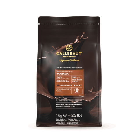 Ciocolata Neagra - Ciocolata Neagra 75 % origine Tanzanie, 1 kg, Callebaut