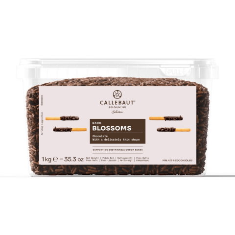 Decoratiuni Comestibile, Decor Tort - Ciocolata Neagra Decoratiuni Blossom 49,4% Barry Callebaut, 1 kg
