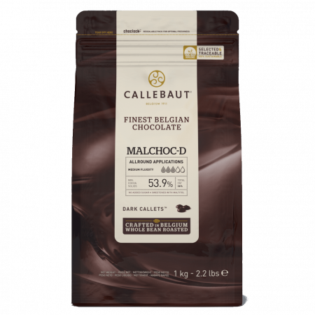 Ciocolata fara Zahar - Ciocolata Neagra fara zahar 53.9%, 1 kg, Callebaut