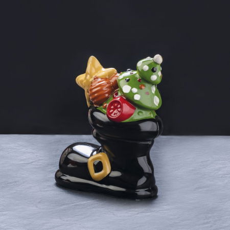 Ciocolaterie - Matrite, Ustensile - Cizmulita cu cadouri de Craciun 3D 16 x 8 x h 18 cm - Kit Matrite Plastic 2 Subiecte