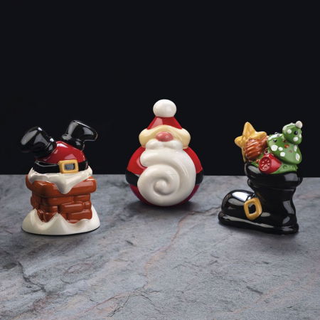 Ciocolaterie - Matrite, Ustensile - Cizmulita cu cadouri de Craciun 3D 16 x 8 x h 18 cm - Kit Matrite Plastic 2 Subiecte