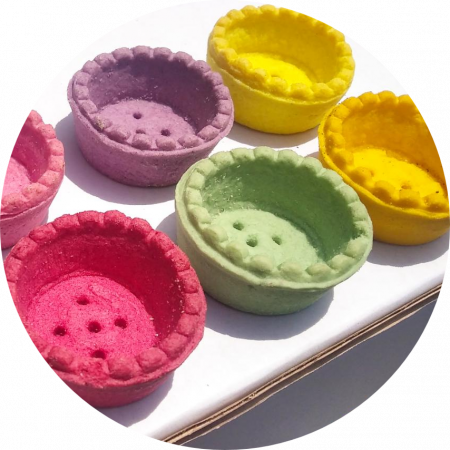 Coji Bomboane, Tarte - Coji de Tarte rotunde culori diverse, 3 kg, Ø 44mm