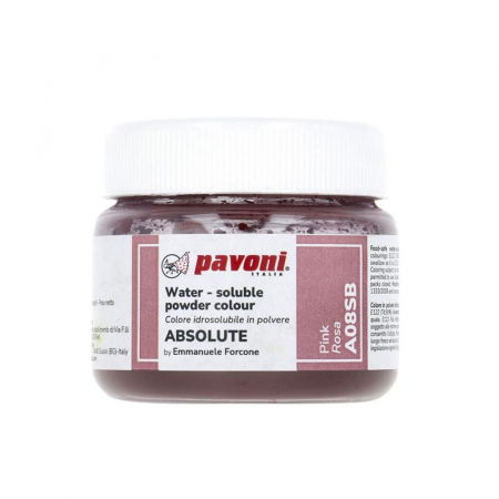 Coloranti Pudra Hidrosolubili - Colorant Alimentar Hidrosolubil Pudra ABSOLUTE, Roz fara E171, 50 g