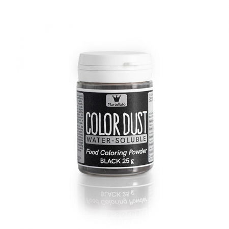 Coloranti Alimentari - Colorant Alimentar Hidrosolubil Pudra ganulata, Negru fara E171, 25 g - Azo Free