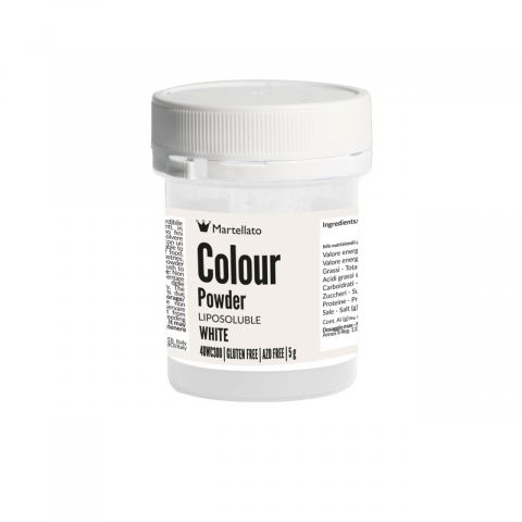 Coloranti Alimentari - Colorant Alimentar Liposolubil Pudra, Alb, 5 gr - Azo Free