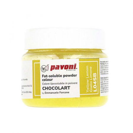 Coloranti Alimentari - Colorant Alimentar Liposolubil Pudra, CHOCOLART Galben-Lamai fara E171, 40 g
