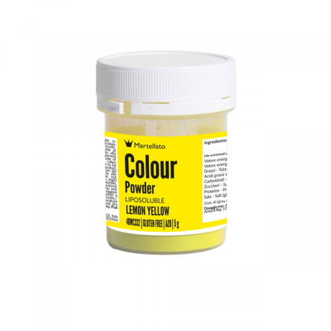 Coloranti Alimentari - Colorant Alimentar Liposolubil Pudra, Galben Lamai fara E171, 5 gr - Azo