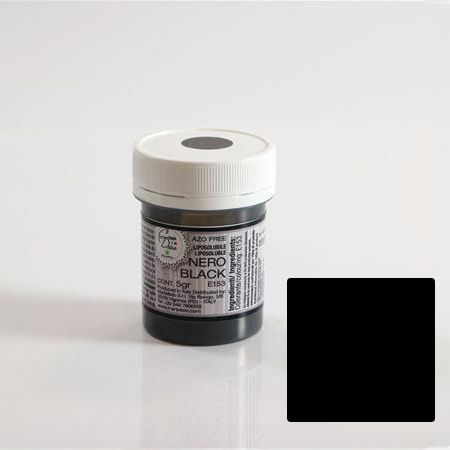 Coloranti Pudra Liposolubili - Colorant Alimentar Liposolubil Pudra, Negru, 5 g - Azo Free