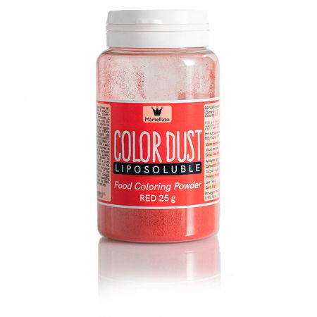 Coloranti Alimentari - Colorant Alimentar Liposolubil Pudra, Rosu-Coral fara E171, 25 g