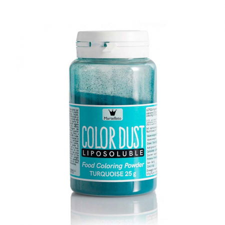 Coloranti Alimentari - Colorant Alimentar Liposolubil Pudra, Turcoaz fara E171, 25 g