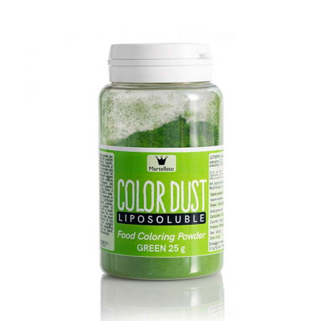 Coloranti Pudra Liposolubili - Colorant Alimentar Liposolubil Pudra, Verde fara E171, 25 g