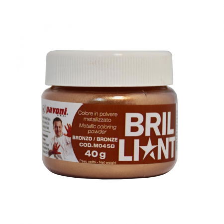 Coloranti Alimentari - Colorant Alimentar Pudra Liposolubil Bronz fara E171, 40 g