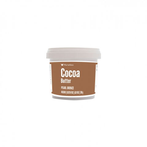 Coloranti Alimentari - Colorant cu unt cacao Bronz Perlat, 200 gr, Azo Free