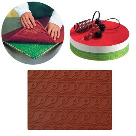 Cofetarie - Ustensile - Covoras Silicon Blat Decor Relief Model Frize, 60x40 cm