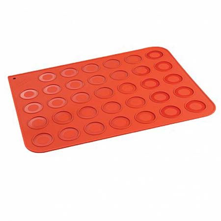 Cofetarie - Ustensile - Covoras silicon Coacere Macarons, 30x40 cm