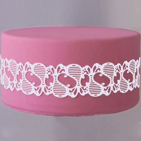 Cofetarie - Ustensile - Covoras Silicon Dantela, 5 Benzi 38.6x4.5 cm