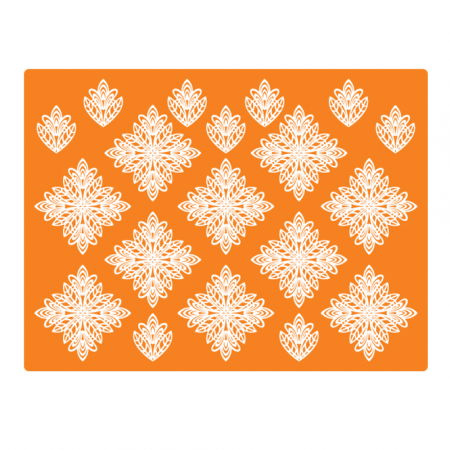 Cofetarie - Ustensile - Covoras Silicon Dantele Patrate, 7.2x7.2 cm