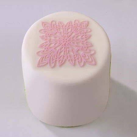 Cofetarie - Ustensile - Covoras Silicon Dantele Patrate, 7.2x7.2 cm