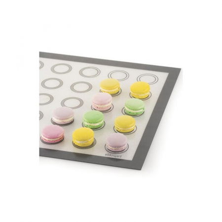 Folii, Covorase, Ustensile Coacere - Covoras Silicon Fibra de Sticla Macarons 30x40 cm